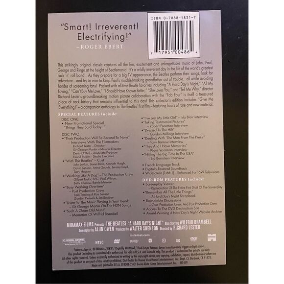 The Beatles “Hard Day’s Night” DVD Set - Picture 6 of 6